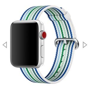 NWOT Apple Blue Stripe Woven Nylon Watch Band 42MM 44MM 45MM 49MM